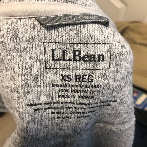 Ll bean full zip sweater size xs - Picture 4 of 4